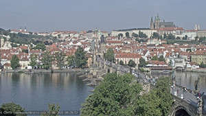 Město Praha - Pražský hrad, Karlův most, Vltava - 15.8.2025 v 09:30