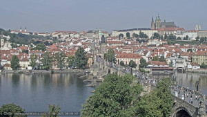 Město Praha - Pražský hrad, Karlův most, Vltava - 15.8.2025 v 09:45