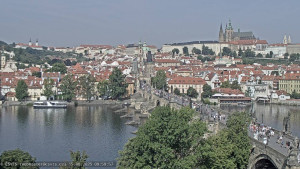 Město Praha - Pražský hrad, Karlův most, Vltava - 15.8.2025 v 10:00