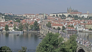 Město Praha - Pražský hrad, Karlův most, Vltava - 15.8.2025 v 10:30