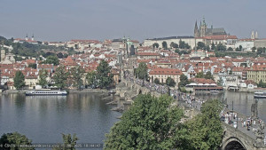 Město Praha - Pražský hrad, Karlův most, Vltava - 15.8.2025 v 10:45