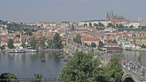 Město Praha - Pražský hrad, Karlův most, Vltava - 15.8.2025 v 11:00