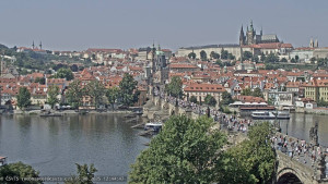 Město Praha - Pražský hrad, Karlův most, Vltava - 15.8.2025 v 12:45