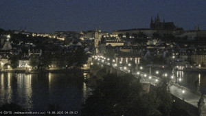 Město Praha - Pražský hrad, Karlův most, Vltava - 19.8.2025 v 05:00