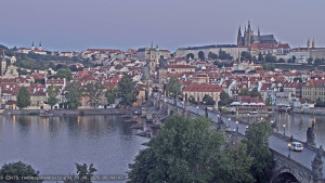 Město Praha - Pražský hrad, Karlův most, Vltava - 19.8.2025 v 05:45