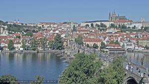 Město Praha - Pražský hrad, Karlův most, Vltava - 19.8.2025 v 09:45