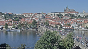 Město Praha - Pražský hrad, Karlův most, Vltava - 19.8.2025 v 11:30