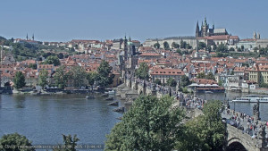 Město Praha - Pražský hrad, Karlův most, Vltava - 19.8.2025 v 13:45