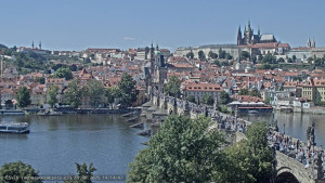 Město Praha - Pražský hrad, Karlův most, Vltava - 19.8.2025 v 14:15