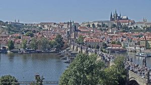 Město Praha - Pražský hrad, Karlův most, Vltava - 19.8.2025 v 14:45