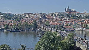 Město Praha - Pražský hrad, Karlův most, Vltava - 19.8.2025 v 15:00