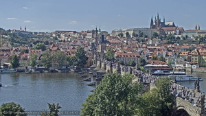 Město Praha - Pražský hrad, Karlův most, Vltava - 19.8.2025 v 15:15