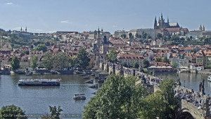 Město Praha - Pražský hrad, Karlův most, Vltava - 19.8.2025 v 15:45