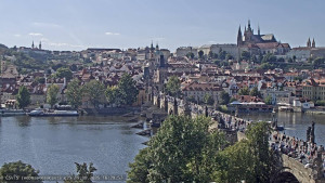 Město Praha - Pražský hrad, Karlův most, Vltava - 19.8.2025 v 16:30