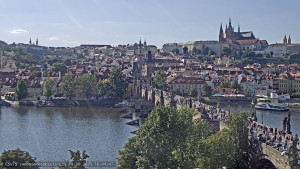 Město Praha - Pražský hrad, Karlův most, Vltava - 19.8.2025 v 16:45