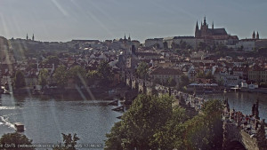 Město Praha - Pražský hrad, Karlův most, Vltava - 19.8.2025 v 17:45