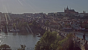 Město Praha - Pražský hrad, Karlův most, Vltava - 19.8.2025 v 18:00