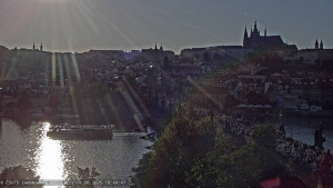 Město Praha - Pražský hrad, Karlův most, Vltava - 19.8.2025 v 18:45