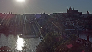 Město Praha - Pražský hrad, Karlův most, Vltava - 19.8.2025 v 19:00