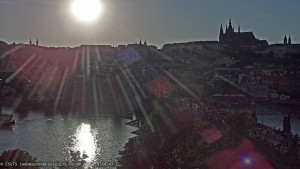 Město Praha - Pražský hrad, Karlův most, Vltava - 19.8.2025 v 19:15
