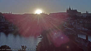 Město Praha - Pražský hrad, Karlův most, Vltava - 19.8.2025 v 19:45