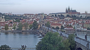 Město Praha - Pražský hrad, Karlův most, Vltava - 16.9.2025 v 06:45
