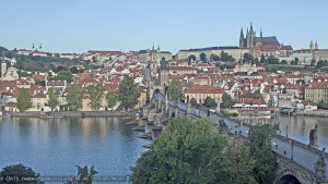 Město Praha - Pražský hrad, Karlův most, Vltava - 16.9.2025 v 07:45