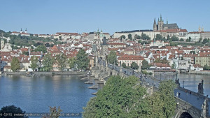 Město Praha - Pražský hrad, Karlův most, Vltava - 16.9.2025 v 08:45