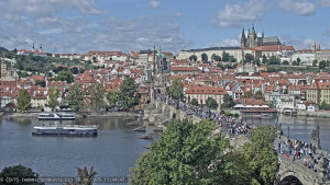Město Praha - Pražský hrad, Karlův most, Vltava - 16.9.2025 v 11:45
