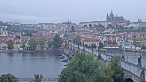 Město Praha - Pražský hrad, Karlův most, Vltava - 18.9.2025 v 06:45