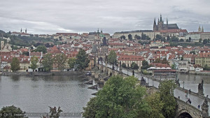 Město Praha - Pražský hrad, Karlův most, Vltava - 18.9.2025 v 08:00