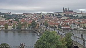 Město Praha - Pražský hrad, Karlův most, Vltava - 18.9.2025 v 08:45