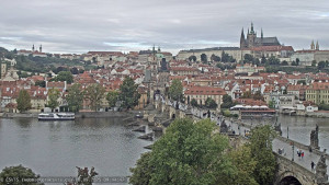 Město Praha - Pražský hrad, Karlův most, Vltava - 18.9.2025 v 09:45