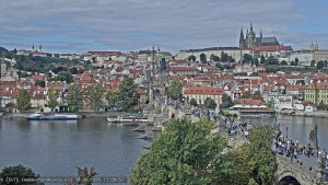 Město Praha - Pražský hrad, Karlův most, Vltava - 18.9.2025 v 11:30