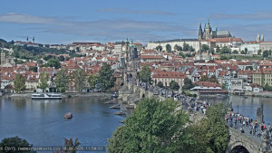 Město Praha - Pražský hrad, Karlův most, Vltava - 18.9.2025 v 12:00