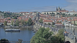Město Praha - Pražský hrad, Karlův most, Vltava - 18.9.2025 v 12:45