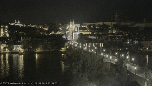 Město Praha - Pražský hrad, Karlův most, Vltava - 29.9.2025 v 00:00