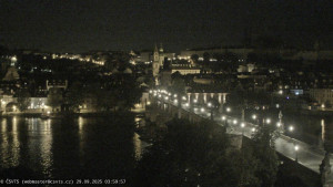 Město Praha - Pražský hrad, Karlův most, Vltava - 29.9.2025 v 04:00