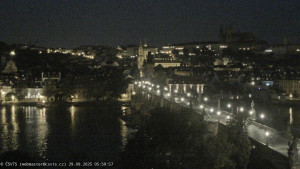 Město Praha - Pražský hrad, Karlův most, Vltava - 29.9.2025 v 06:00