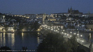 Město Praha - Pražský hrad, Karlův most, Vltava - 29.9.2025 v 06:15