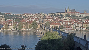 Město Praha - Pražský hrad, Karlův most, Vltava - 29.9.2025 v 08:00