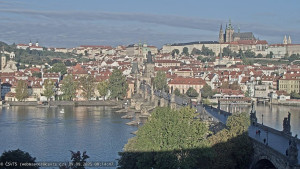 Město Praha - Pražský hrad, Karlův most, Vltava - 29.9.2025 v 08:15
