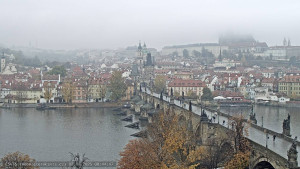 Město Praha - Pražský hrad, Karlův most, Vltava - 2.11.2025 v 08:45
