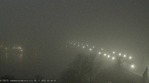 Město Praha - Pražský hrad, Karlův most, Vltava - 5.11.2025 v 02:45 Město Praha - Pražský hrad, Karlův most, Vltava - 5.11.2025 v 02:45