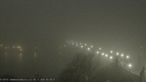 Město Praha - Pražský hrad, Karlův most, Vltava - 5.11.2025 v 03:30 Město Praha - Pražský hrad, Karlův most, Vltava - 5.11.2025 v 03:30