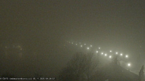 Město Praha - Pražský hrad, Karlův most, Vltava - 5.11.2025 v 04:30 Město Praha - Pražský hrad, Karlův most, Vltava - 5.11.2025 v 04:30