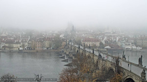 Město Praha - Pražský hrad, Karlův most, Vltava - 5.11.2025 v 07:30 Město Praha - Pražský hrad, Karlův most, Vltava - 5.11.2025 v 07:30