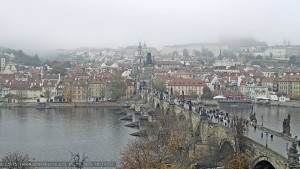 Město Praha - Pražský hrad, Karlův most, Vltava - 5.11.2025 v 10:15 Město Praha - Pražský hrad, Karlův most, Vltava - 5.11.2025 v 10:15