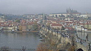 Město Praha - Pražský hrad, Karlův most, Vltava - 5.11.2025 v 11:15 Město Praha - Pražský hrad, Karlův most, Vltava - 5.11.2025 v 11:15