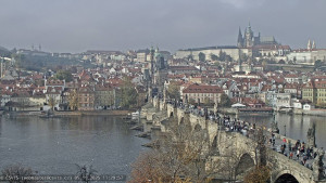 Město Praha - Pražský hrad, Karlův most, Vltava - 5.11.2025 v 11:30 Město Praha - Pražský hrad, Karlův most, Vltava - 5.11.2025 v 11:30